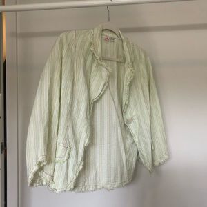 Light green pastel blouse